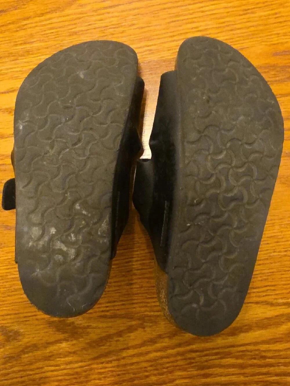 Birkenstock Kids Double-Strap Black Sandals with Buckles Size 12/12.5